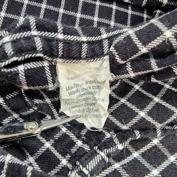 J Crew Shirt Mens Large Black White Check Long Sleeve Casual Button Down Preppy - Picture 15 of 15